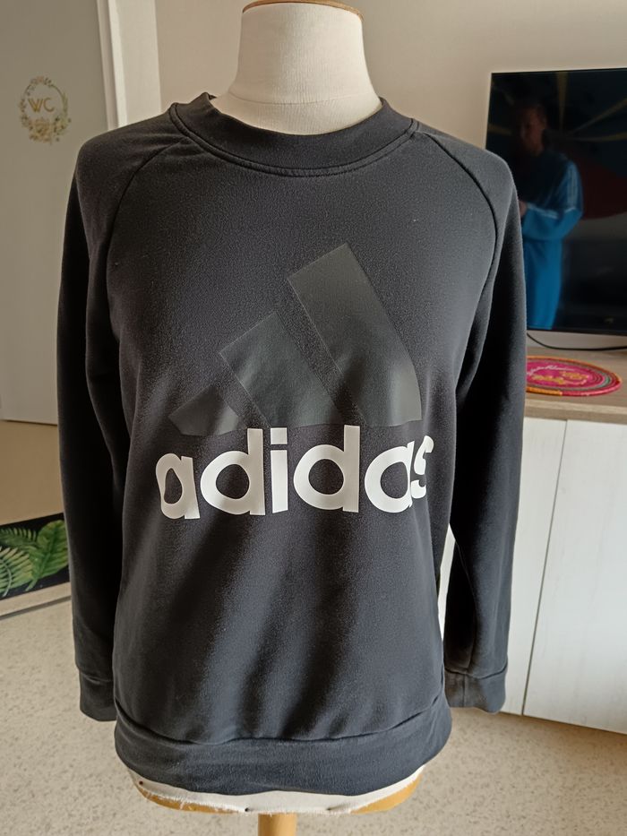 Sweat adidas noir et blanc L - photo numéro 4