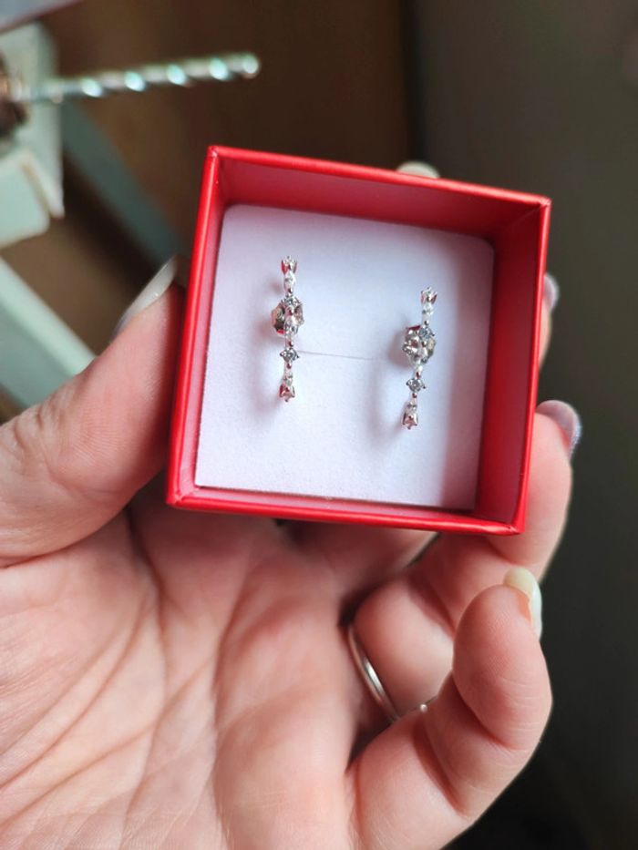 Paire de boucles d'oreilles argent - photo numéro 5