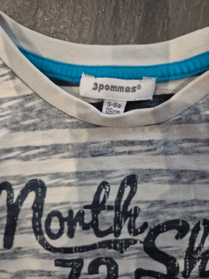 T shirt a rayures multicolor - photo numéro 2