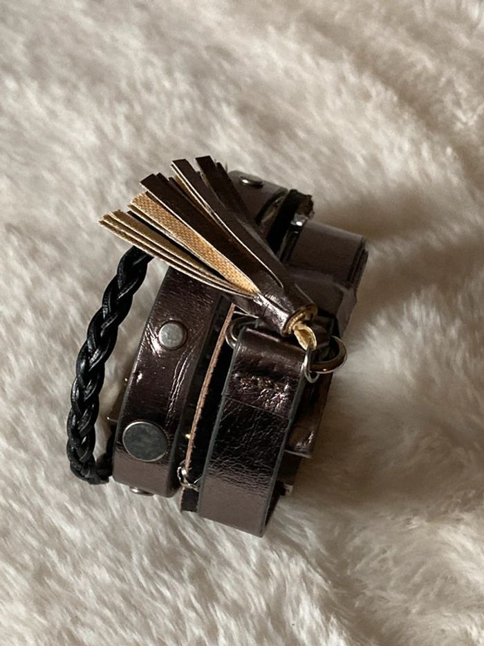 Bracelet femme simili cuir - photo numéro 6