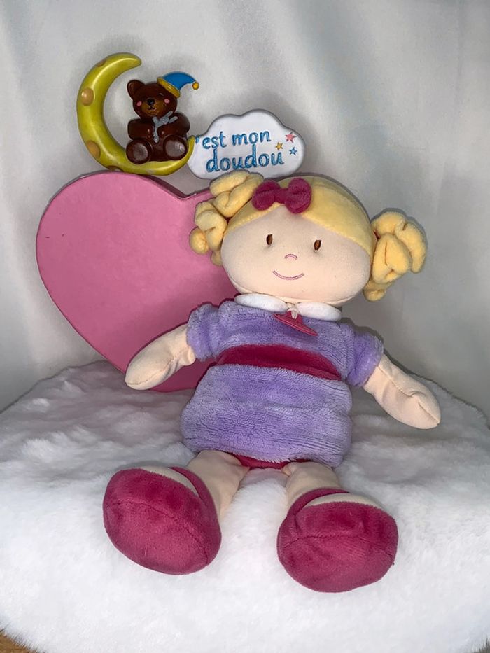 DDC155 doudou et compagnie poupée 👧🏼 orchidée