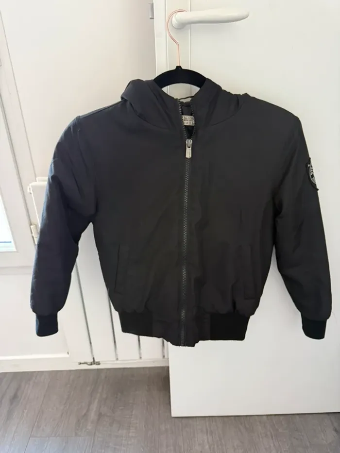 Blouson noir Firefly garçon 8 ans