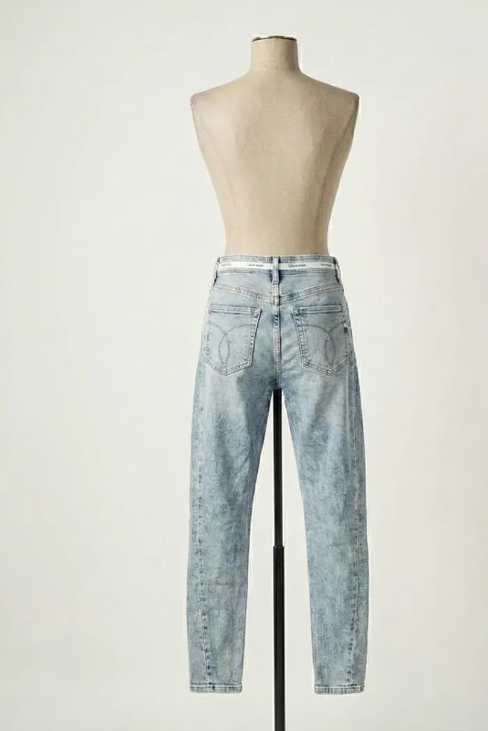 Jean Calvin Klein - W26 34- High Rise Skinny Ankle - Bleu Délavé - photo numéro 2