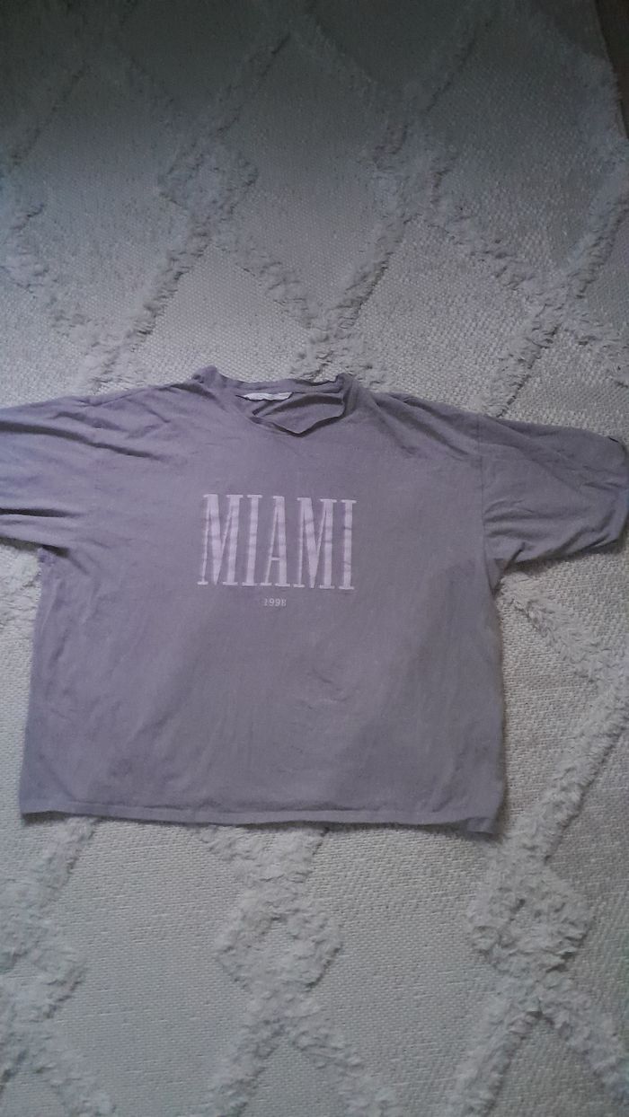 Top gris Miami taille M