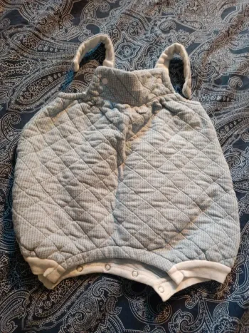 Salopette barboteuse petit bateau bleu 60cm