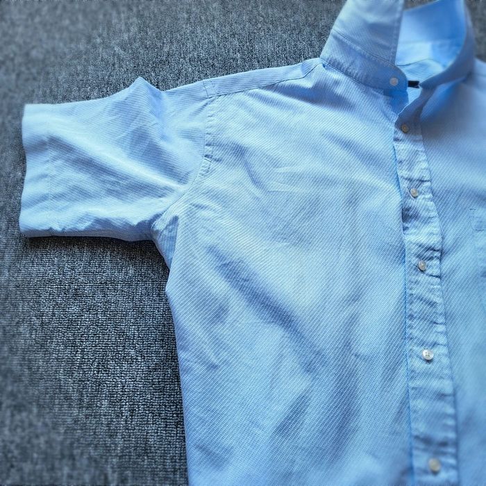 Chemise Tex Man Homme 43/44 – Bleu Ciel – Manches Courtes – Classique & Confortable - photo numéro 4