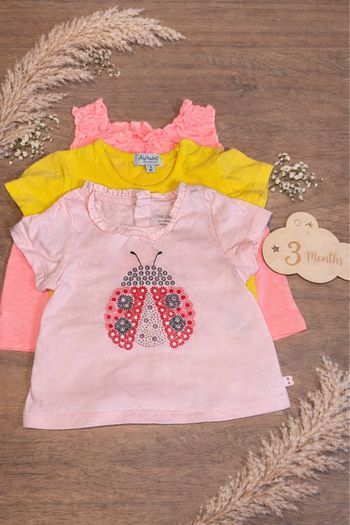 Lots de 3 hauts petite fille taille 3 mois