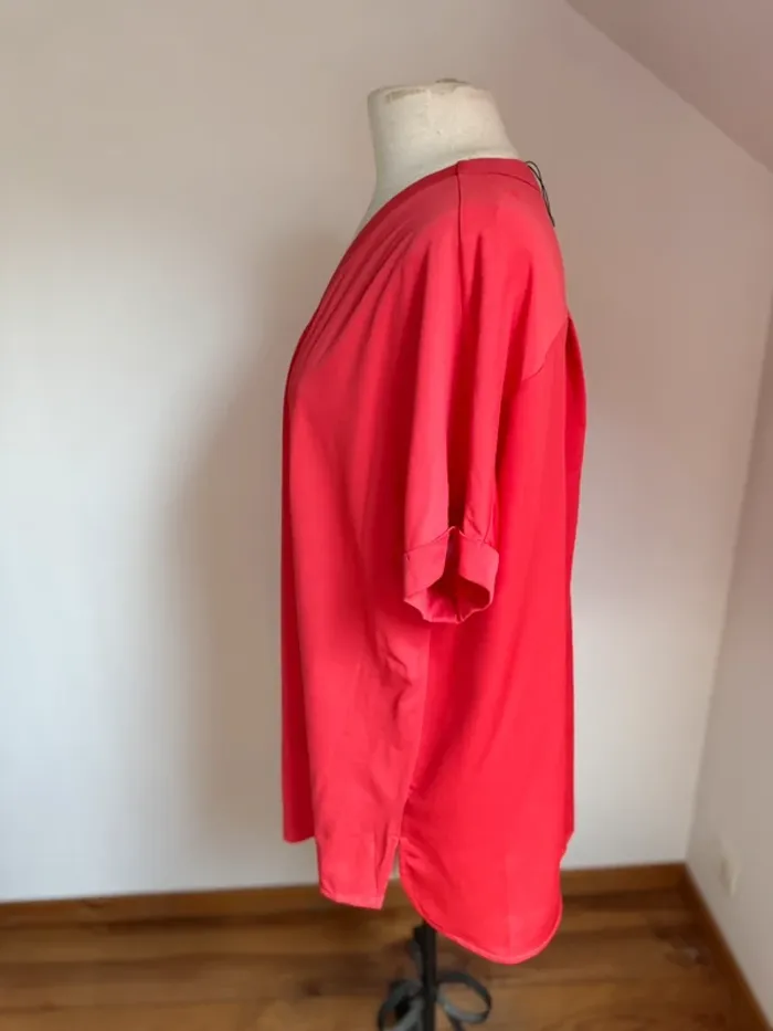 Superbe Blouse fluide neuve Violeta par Mango xxl 52 54 - photo numéro 4