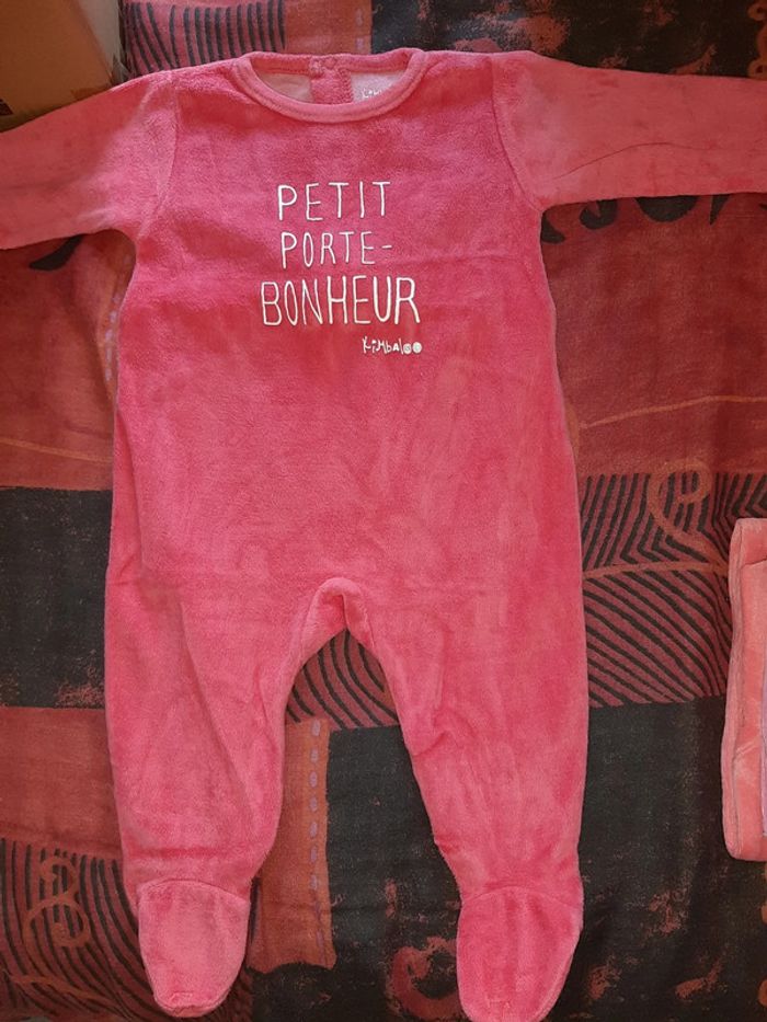 Jolie grenouillère "petit porte-bonheur" 3mois