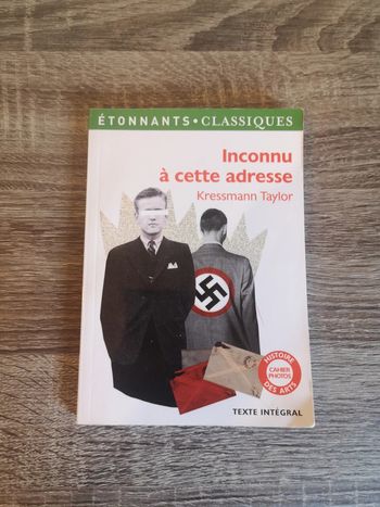 Livre Inconnu à cette adresse de Kressmann Taylor