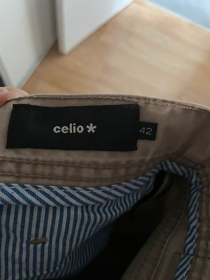 Pantalon beige celio - taille 42 - photo numéro 5