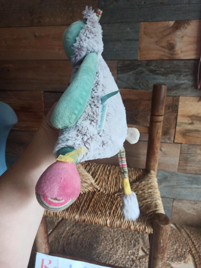 Peluche musicale les pachats moulin roty tbe - photo numéro 4