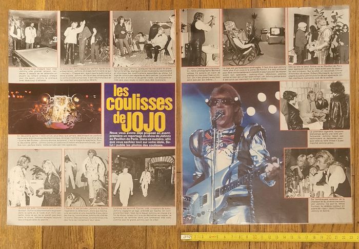 Lot Johnny hallyday médaille plastifiée années 70 Vintage - photo numéro 6
