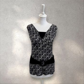 T-shirt manches courtes imprimé avec ceinture intégrée taille S