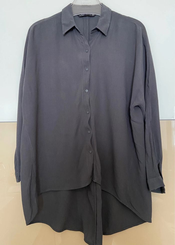 Chemise ample gris anthracite femme M
