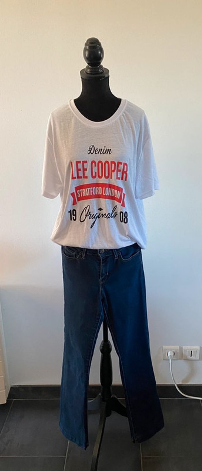 Tee shirt Lee Cooper blanc neuf avec étiquette taille M / L - photo numéro 19
