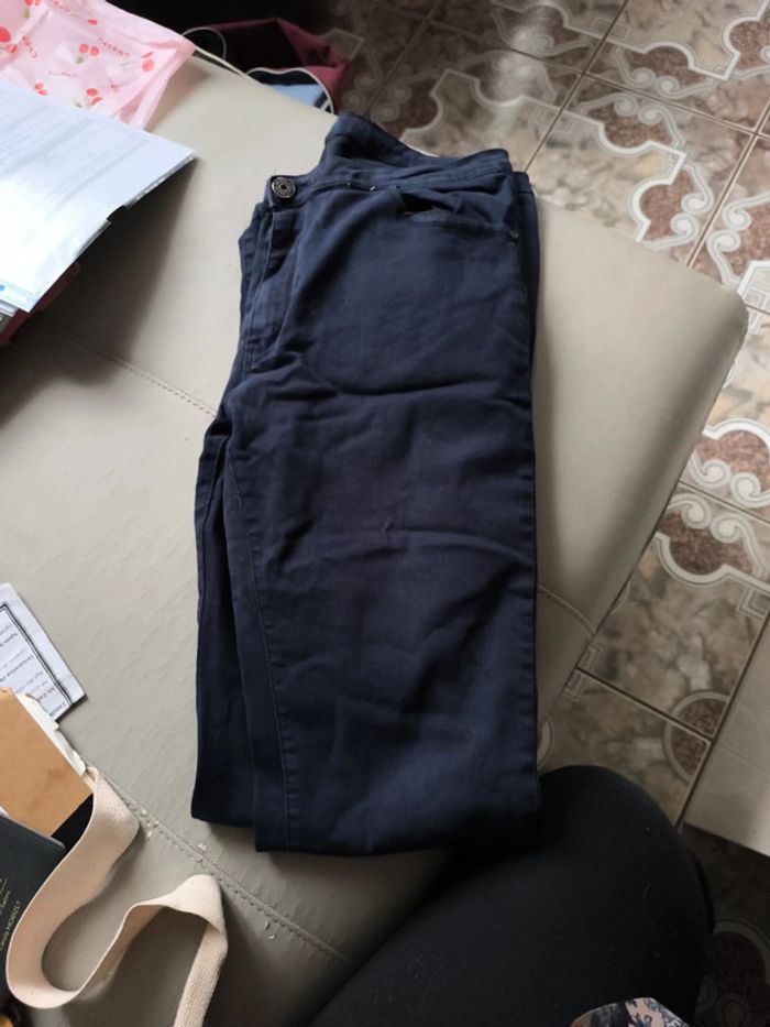 Lot deux jeans pantalons - photo numéro 6