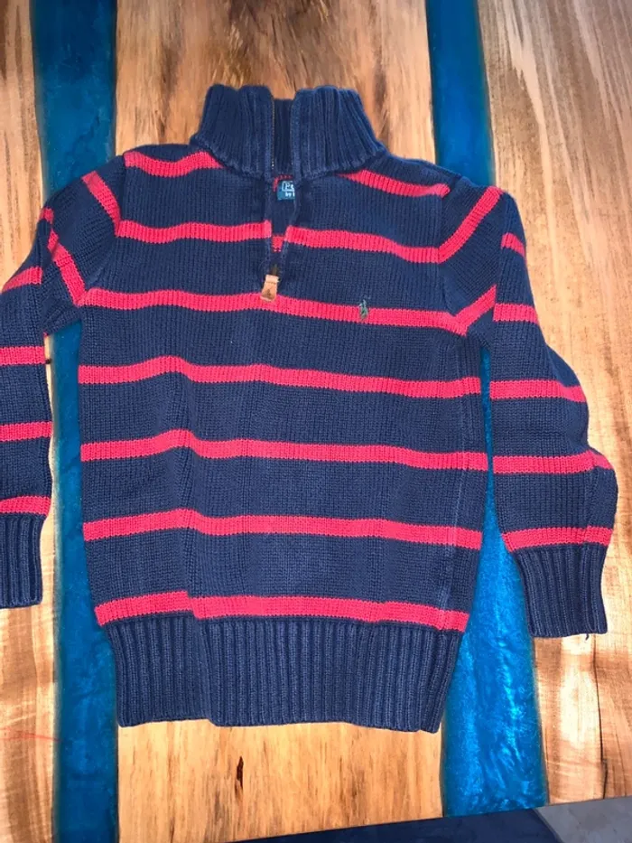 Pul col montant très chaud Ralph Lauren taille 7 ans