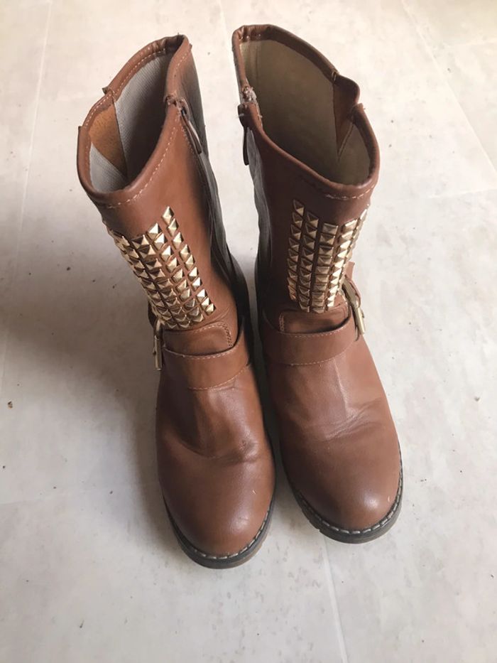 Bottines femmes couleur marron taille 37 très bon état - photo numéro 3