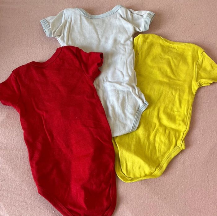Lot de 3 bodies à manches courtes — 3 mois - photo numéro 3
