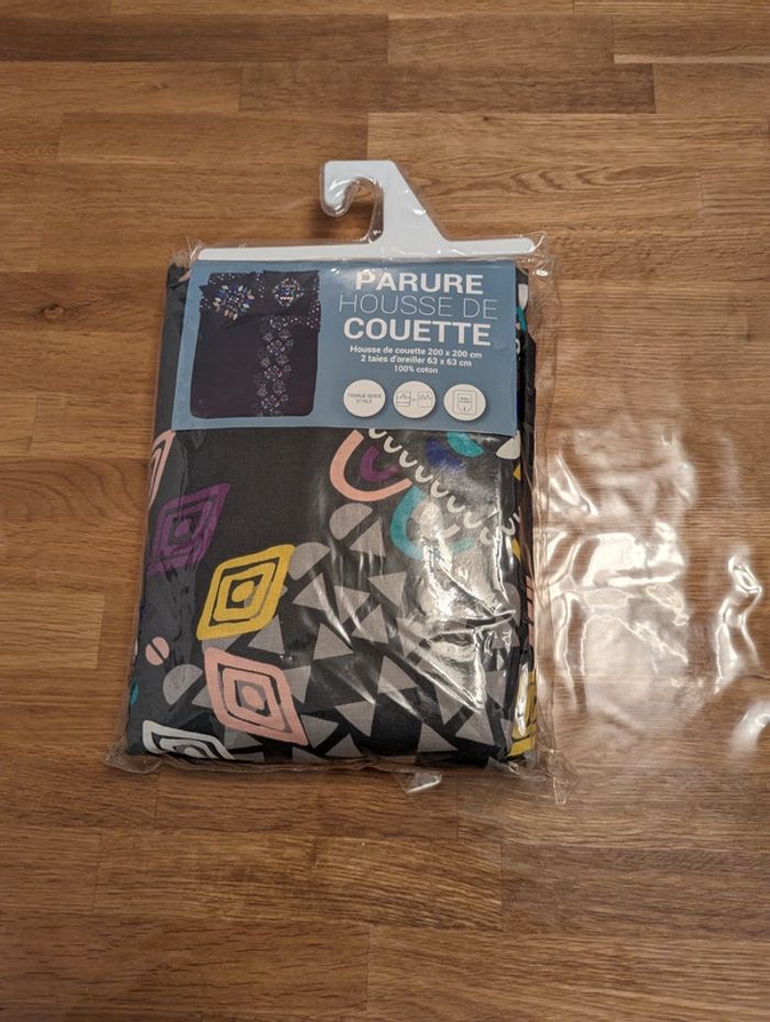 Parure housse de couette 200*200 cm neuve