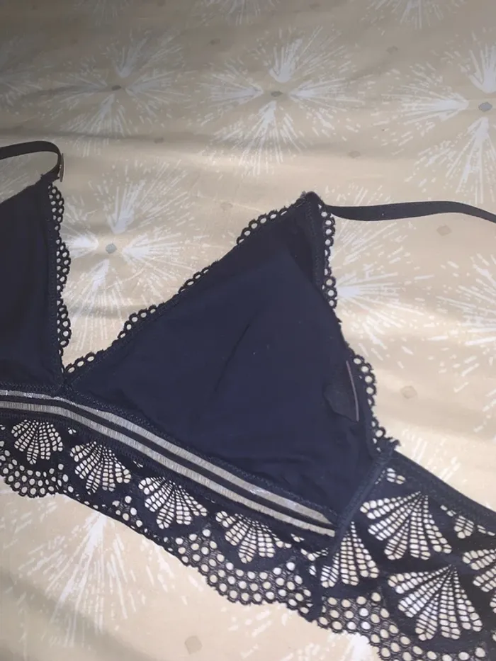 Soutien gorge les petites bombes taille XL bleu marine - photo numéro 5