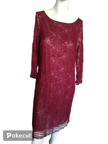 Robe dress dentelle lace bordeau wine sexy pin up