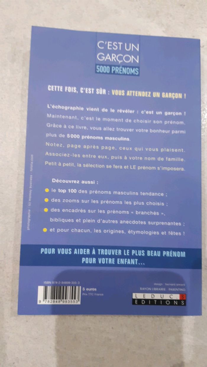 Livre prénom garçon - photo numéro 2
