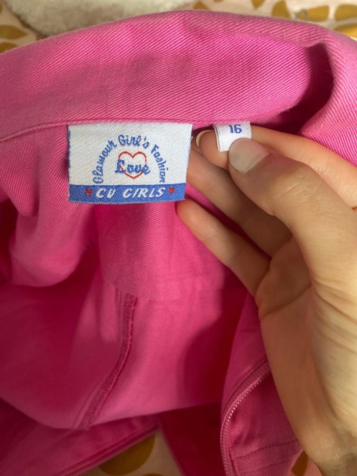 Veste en jean rose 16 ans - photo numéro 2