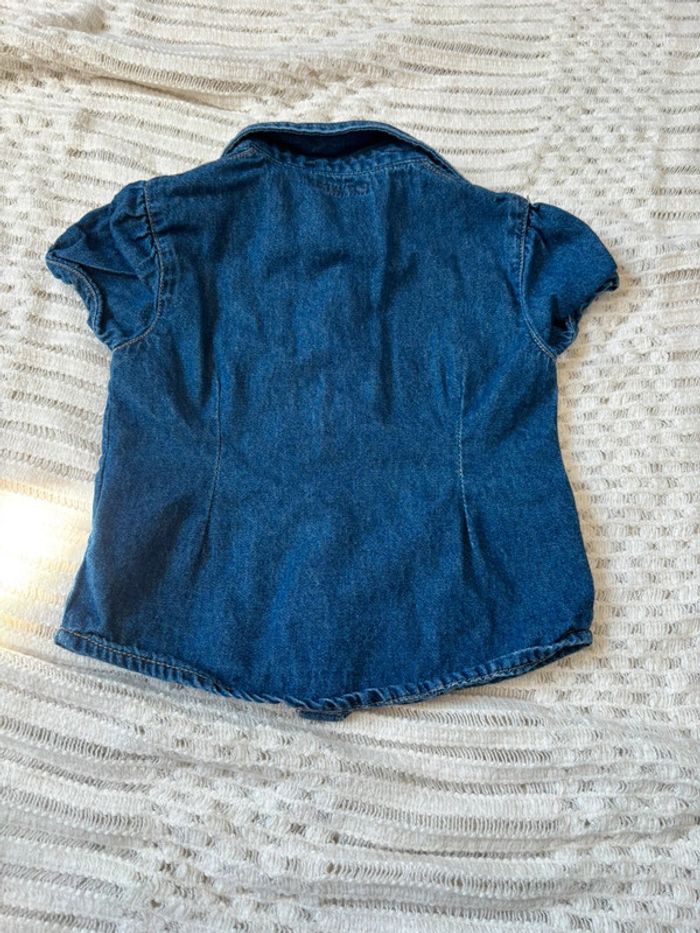 Chemise en jean fille Okaidi 2 ans - photo numéro 4