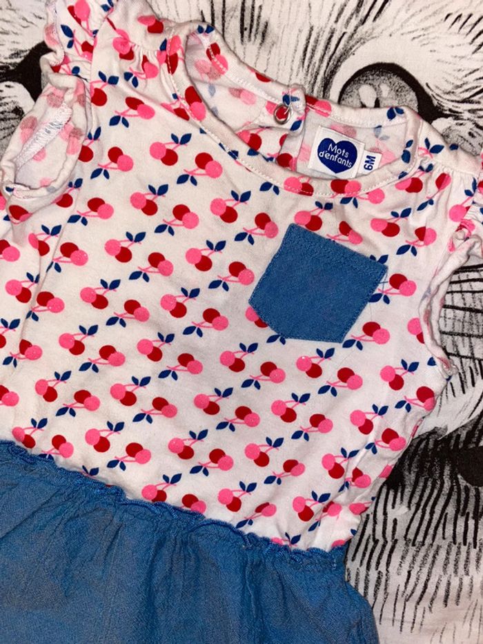 Robe été, taille 6 mois, marque Mots d’enfants. - photo numéro 2