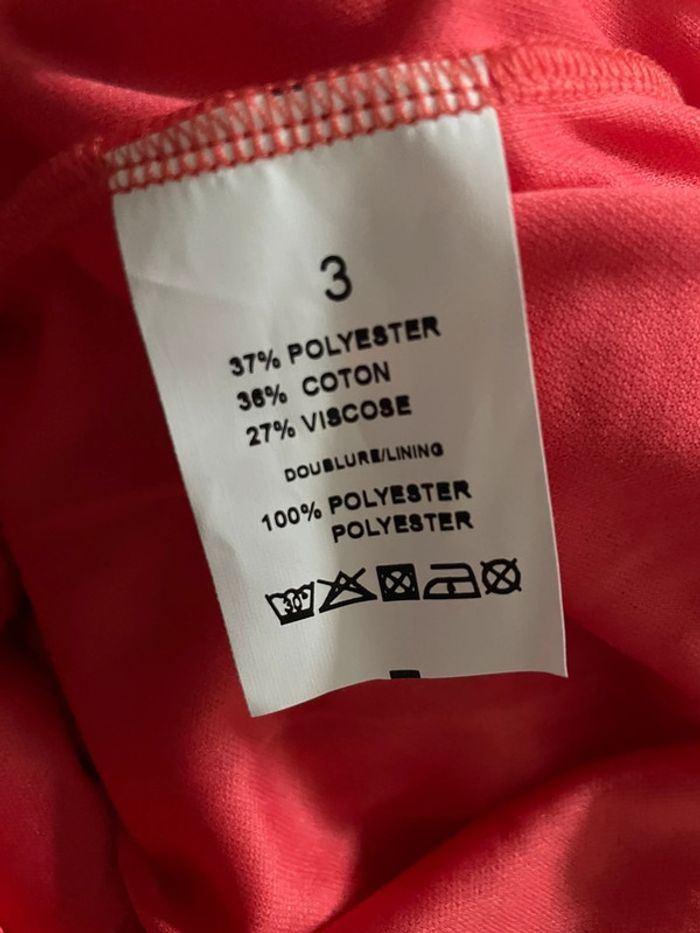 Robe d’été  corail en dentelle Manoukian taille 3 - photo numéro 7