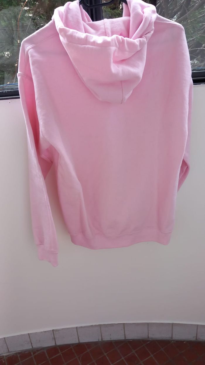 Sweat à capuche rose pâle S - photo numéro 2