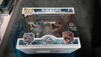 Funko pop 2 Pack Blue & T-Rex