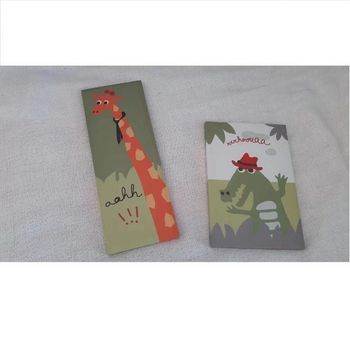 lot de 2 toiles décoratives animaux enfant vertbaudet