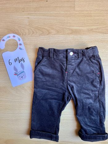 Pantalon velours noir obaibi