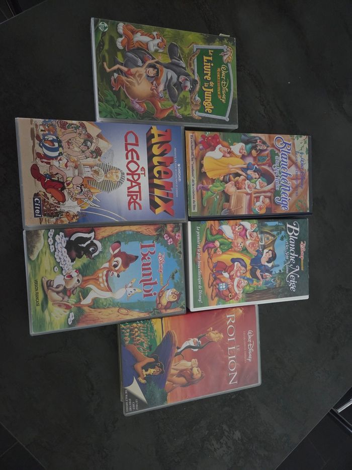 Lot de 6 cassettes vidéos