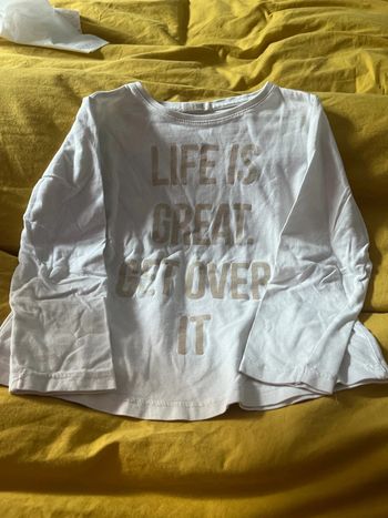 T shirt fille 3/4 ans mango