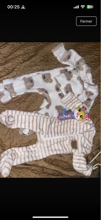 Pyjama doux avec bonnet