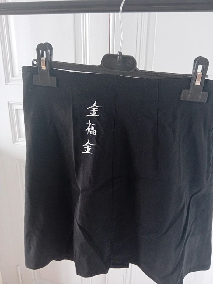 Mini jupe noire motifs signes chinois - Pimkie Vintage - S - photo numéro 2