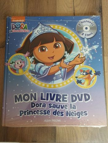 Mon livre DVD dora l'exploratrice sauve la princesse des neiges