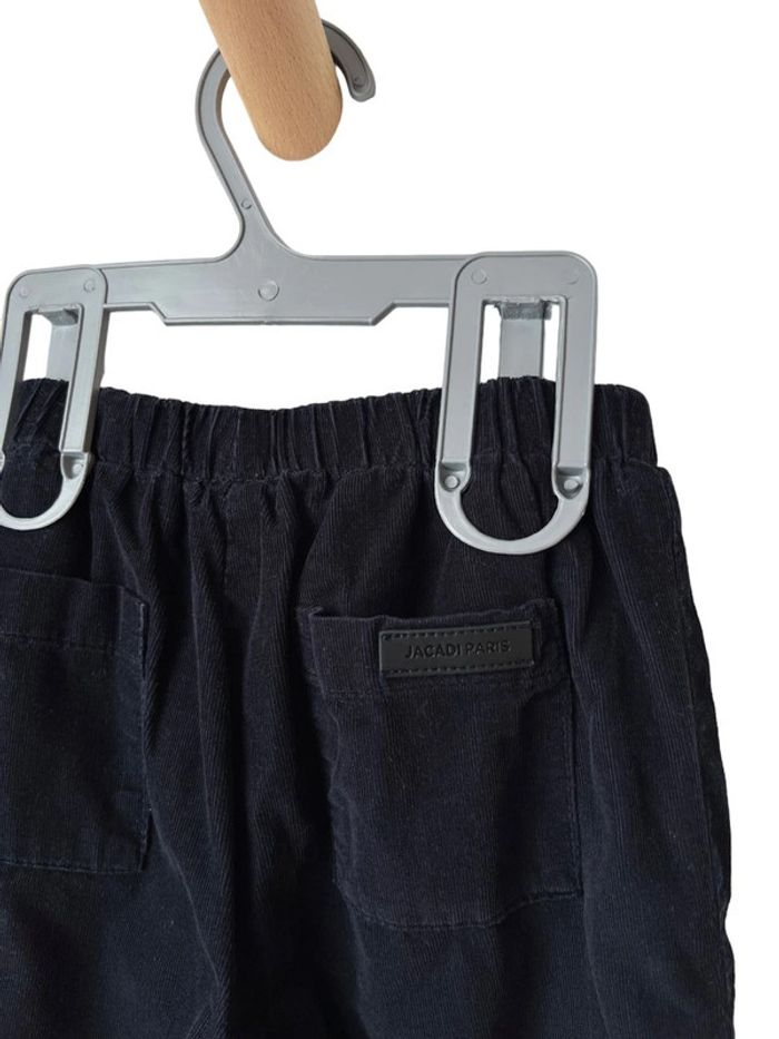 Pantalon confortable noir en velours côtelé - Jacadi 24 mois (88cm) - photo numéro 3
