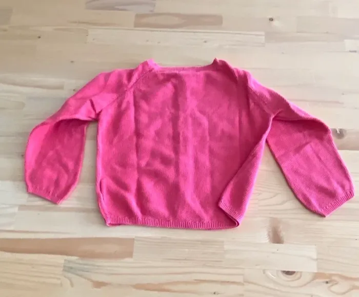 Gilet rose col rond - photo numéro 3