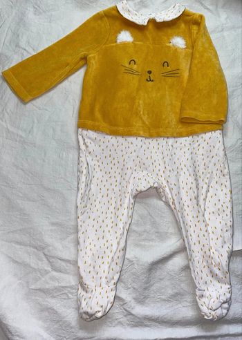 pyjama velour et coton TAO 9 mois