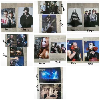 Lot de 7 Poster recto verso , rock metal