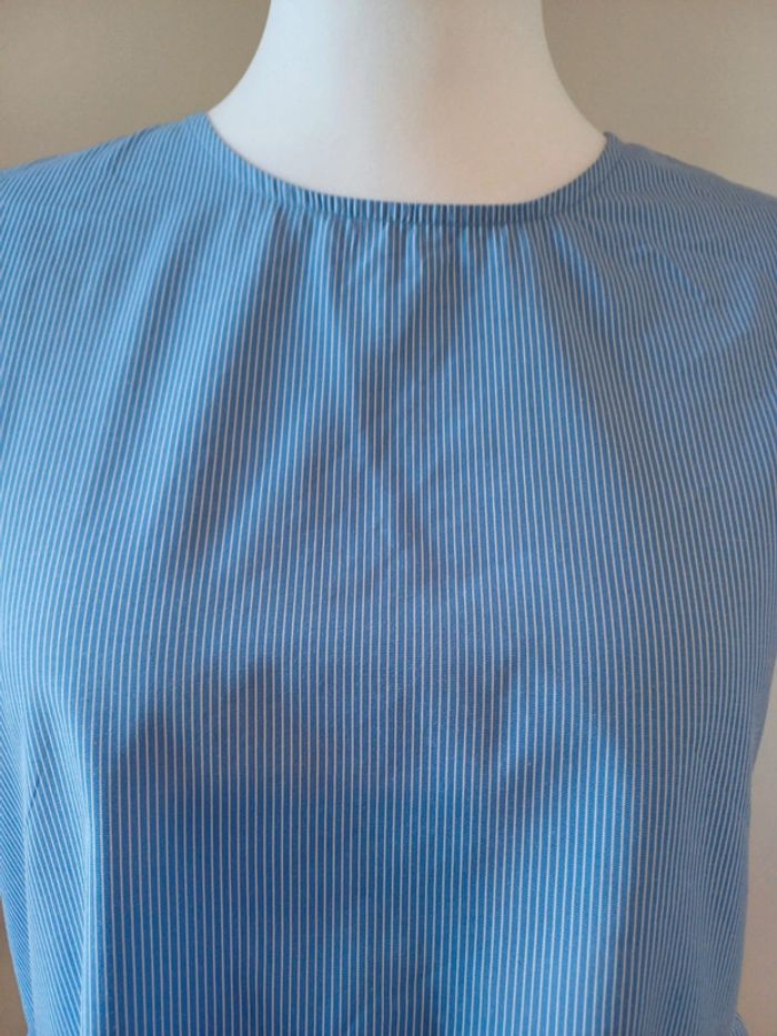 Blouse bleue rayée Pimkie taille L 40 - photo numéro 3