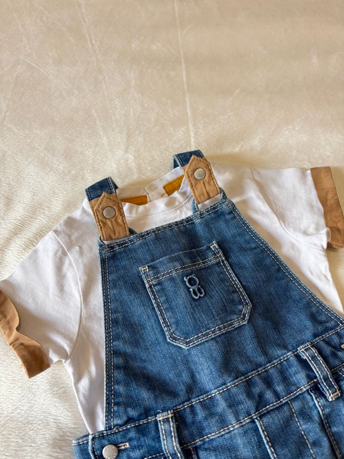 Salopette en jean avec tee shirt Obaibi 🌸 - photo numéro 2