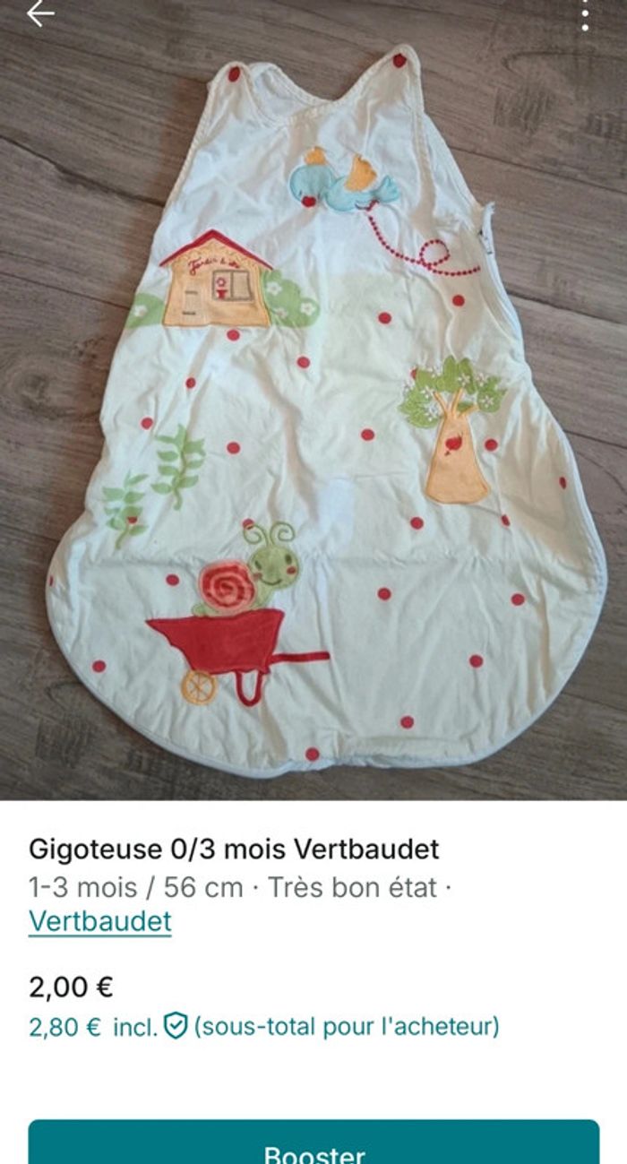 Gigoteuses 0/6 mois - photo numéro 4