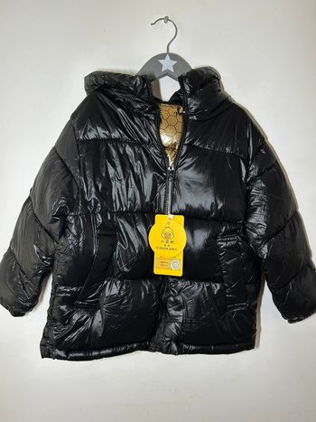 Doudoune noire brillante - Neuve avec étiquette