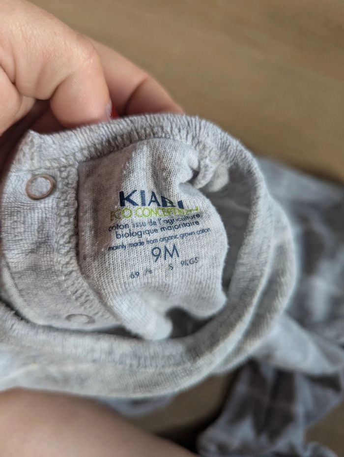 Pyjama velours Kiabi 9 mois - photo numéro 3